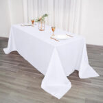 White Table Cloth (long table) for Rentals for Weddings and Small Events