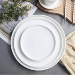 Modern Ceramic Plate Set for Weddings and Small Events