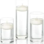 Floating Candles and Standard Candels (white) for Weddings and Small Events