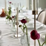 Glass Bud Vases for Weddings and Small Events (sets of 5)