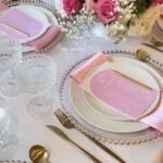 Gold Beaded Charger Plates for Small Events and Weddings